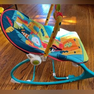 Fisher Price Infant-to-Toddler Portable Rocker Jungle print, Unisex